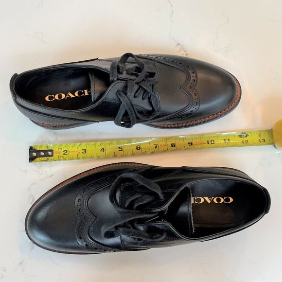 COACH Men\'s Bleecker Wingtip Derby - G1550 - Black - Size 10D main image 7